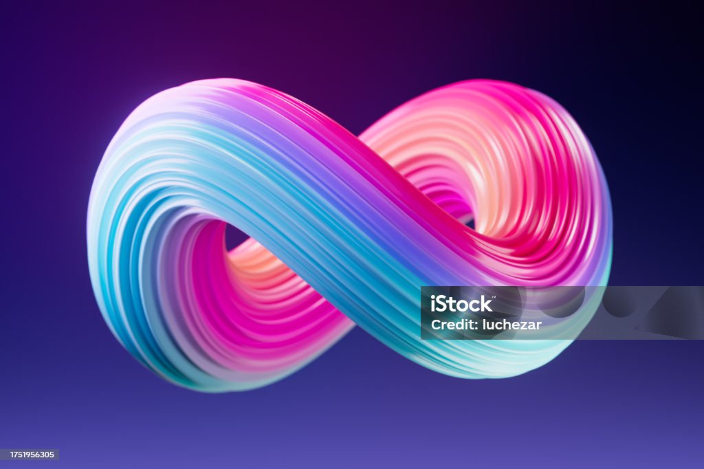 Technology Infinity Sign Multicoloured Infinity Sign Ai Big Data Or Cloud Technology Concept ...