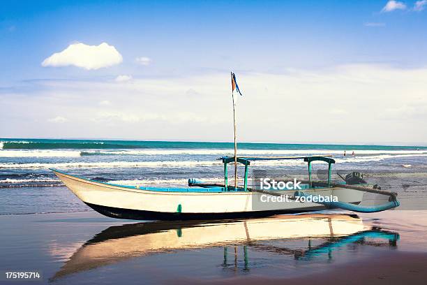 Traditional Fishing Boaton The Beach Indonesia Stock Photo - Download Image Now - Asia, Bali, Balinese Culture