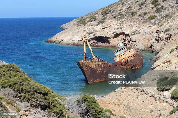 Shipwreck Stock Photo - Download Image Now - Ghost Ship, Harbor, Abandoned