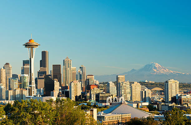 istock Seattle City Skyline and Mount Rainier USA 175196178