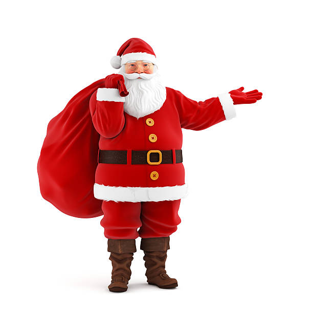 istock Santa Claus is Offering or Showing 175196410