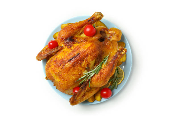 istock Thanksgiving Day roast turkey on white background 1751969171