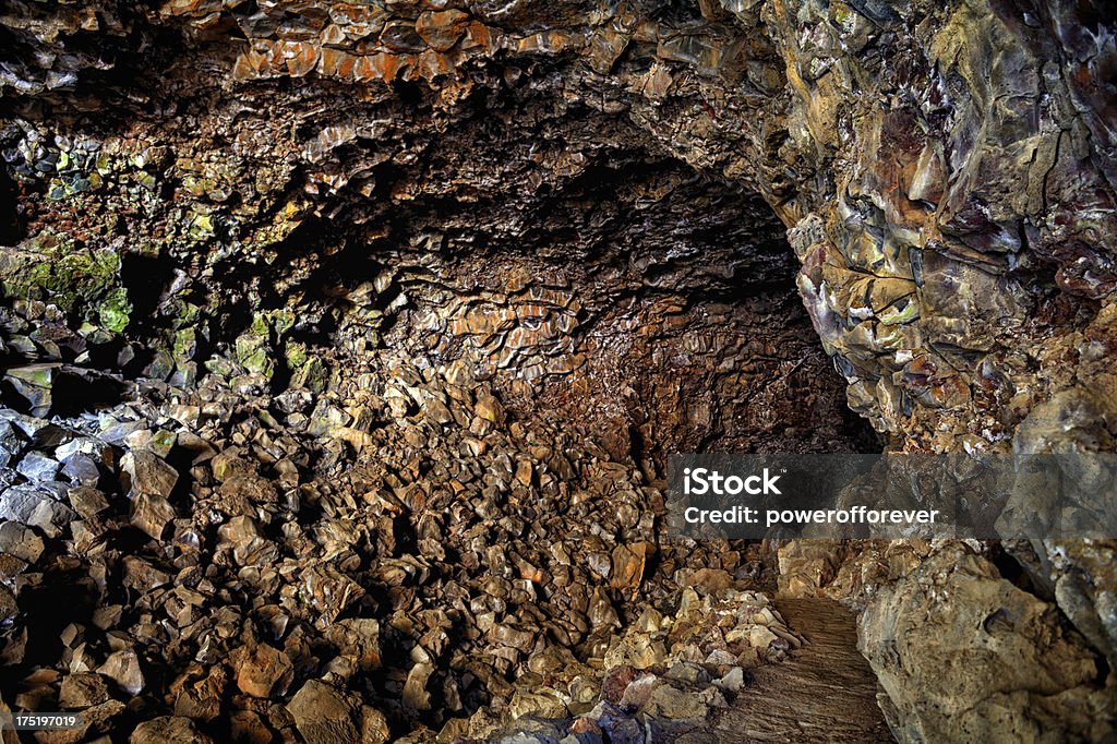 Skull Cave at Lava Beds National Monument - HDR HDR shot of Skull Cave interior at Lava Beds National Monument in California, USA. California Stock Photo