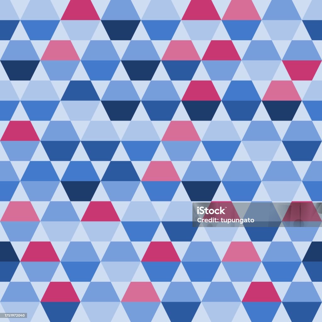 Hexagonal Triangular Pattern Hexagon Triangle Abstract Seamless Texture Stock Illustration ...