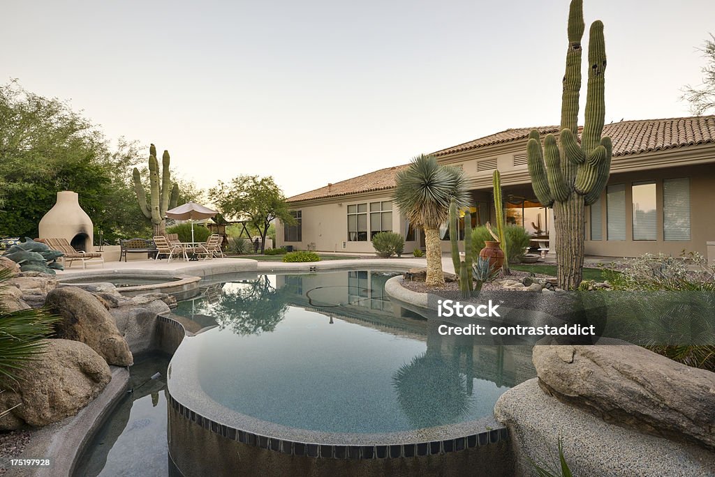 El Jardín Desierto de su hogar. - Foto de stock de Arizona libre de derechos