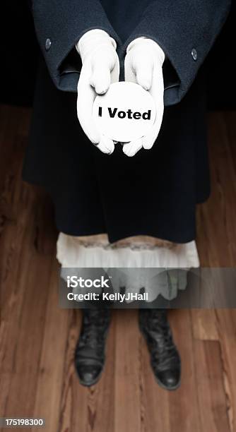Ho Votato - Fotografie stock e altre immagini di Adesivo I voted - Adesivo I voted, Adulto, Ambientazione interna