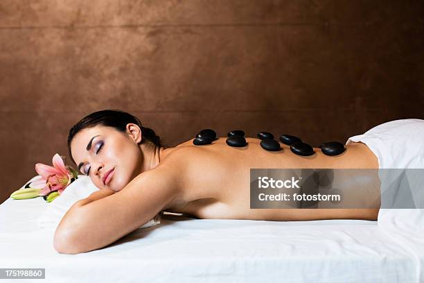Warm Stones Massage Stock Photo - Download Image Now - Lastone Therapy, Massaging, Stone - Object