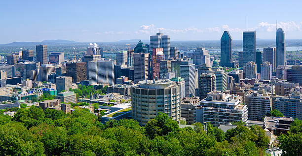 istock Wide-angle view of downtown Montreal, Quebec 175198960