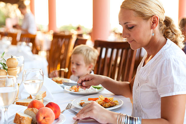 istock Family Having Lunch In The Restaurant 175199432