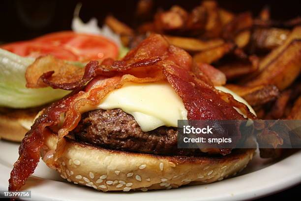 베이컨 Cheeseburger 베이컨 치즈버거에 대한 스톡 사진 및 기타 이미지 - 베이컨 치즈버거, 0명, Comfort Food