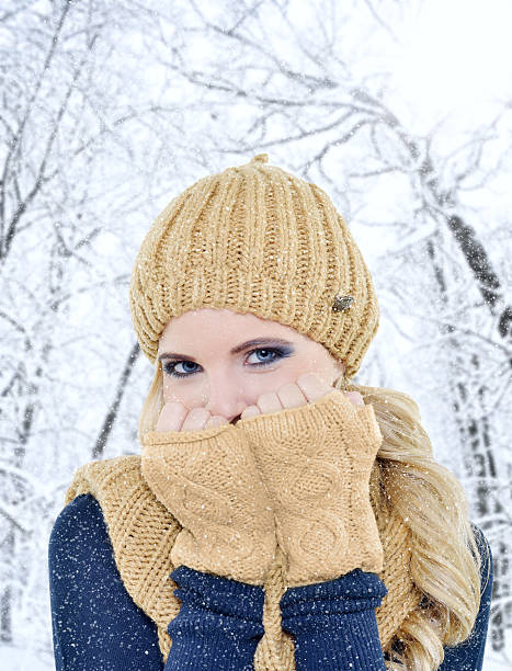 istock Beautiful girl in the snow 175199821