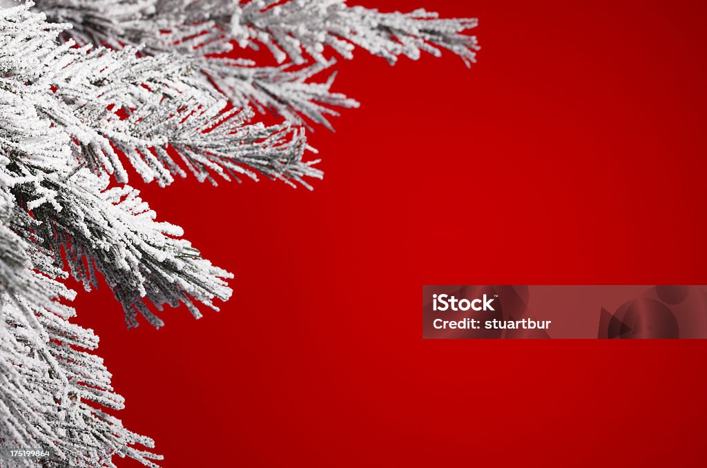 Árvore de Natal e neve - Royalty-free Artificial Foto de stock