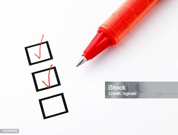Checkliste Stockfoto und mehr Bilder von Konformität - Konformität, Untersuchen, Aufgabenliste