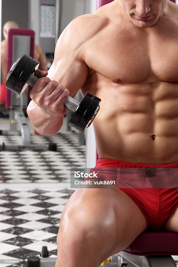 Training im Fitnessraum - Lizenzfrei Aktivitäten und Sport Stock-Foto