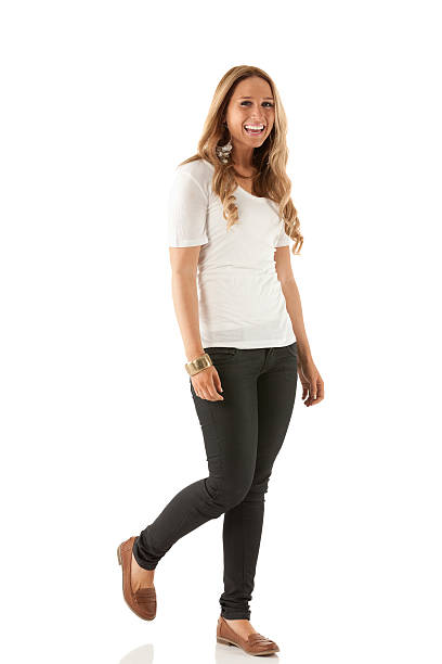 istock Attractive young beautiful woman walking 175200667