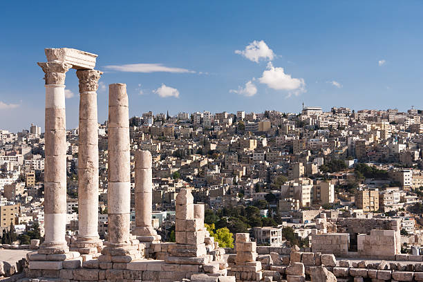 Römischer Tempel des Herkules auf die Zitadelle von Amman in Jordanien – Foto