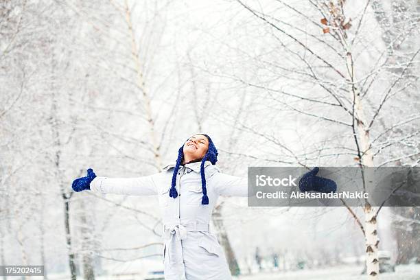 Winter Joy Stock Photo - Download Image Now - Adult, Adults Only, Arms Outstretched