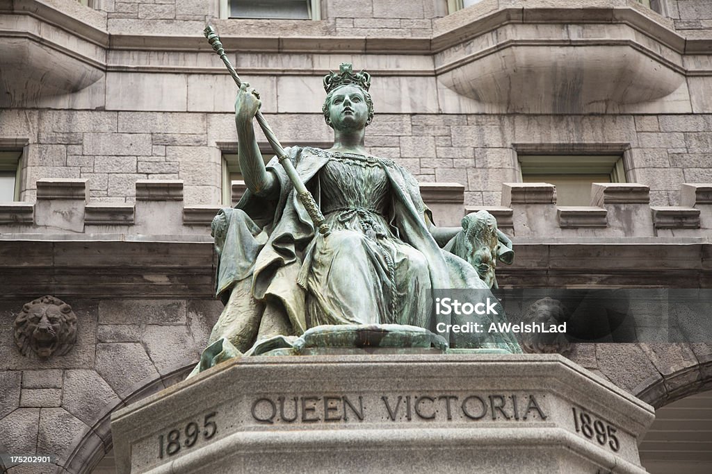 Queen Victoria statue McGill University Montreal Queen Victoria statue executed by Princess Louise and donated to The Royal Victoria College at McGill University Montreal in 1899. In the background is the Strathcona Music building. Queen Victoria I Stock Photo