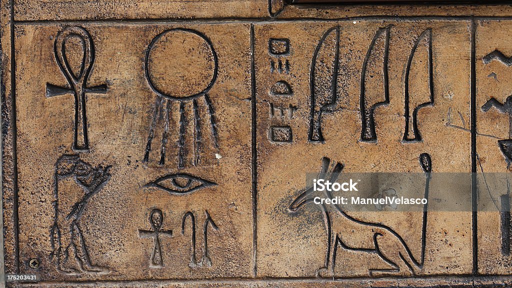 Hieroglyphs - Foto stock royalty-free di Antico Egitto