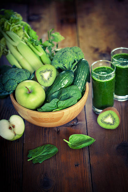 istock Green smoothie with fresh fruit and vegetable 175203454