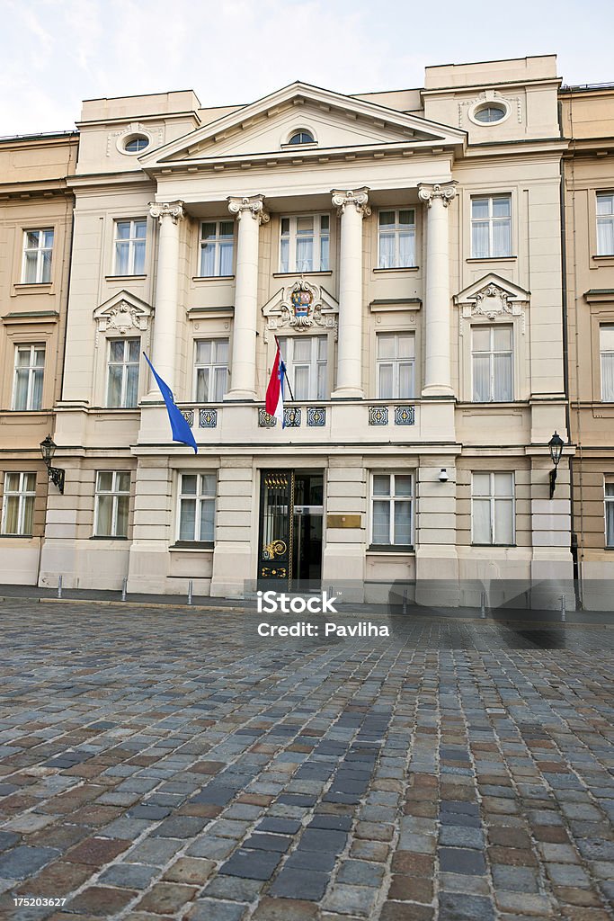 Edificio del Parlamento en Zagreb San Marco cuadrado Croacia Europa - Foto de stock de Aire libre libre de derechos