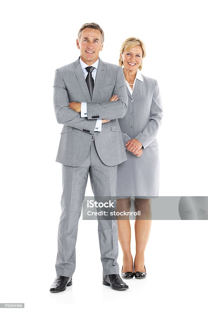 Partner d'affari di successo in piedi insieme - Foto stock royalty-free di Persone d'affari