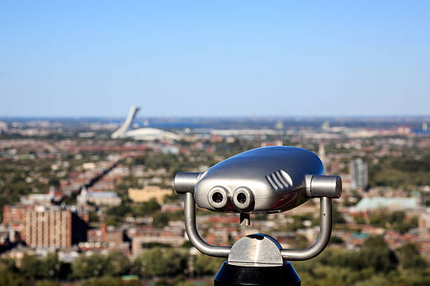 istock Montreal Olympic Stadium view from Mont Royal 175205047