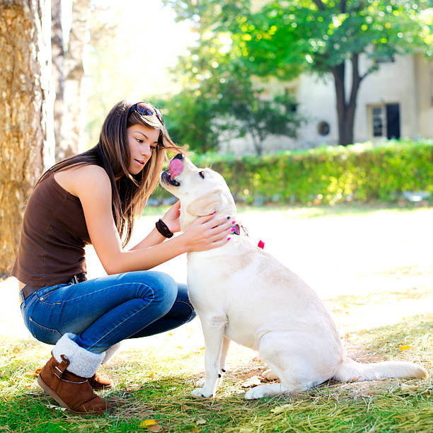 istock Girl and her dog 175205242