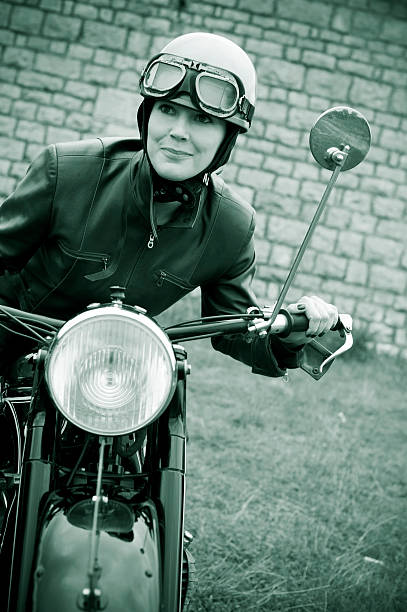 istock Retro Female Motorcyclist - 1935 Style 175205374