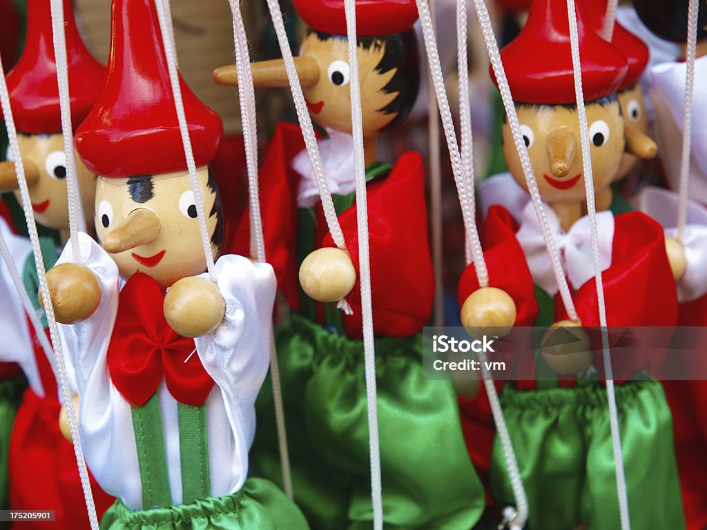 Pinocchio, italienische hölzernen Marionette - Lizenzfrei Bildschärfe Stock-Foto