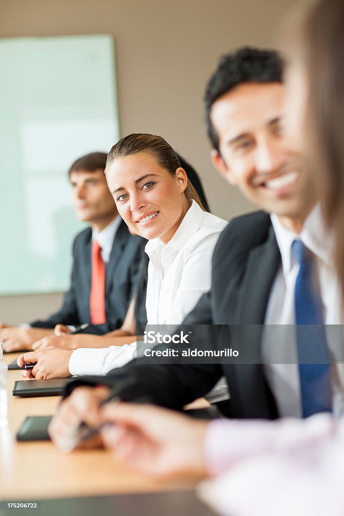 Caucasian business woman in a meeting Adult Stock Photo