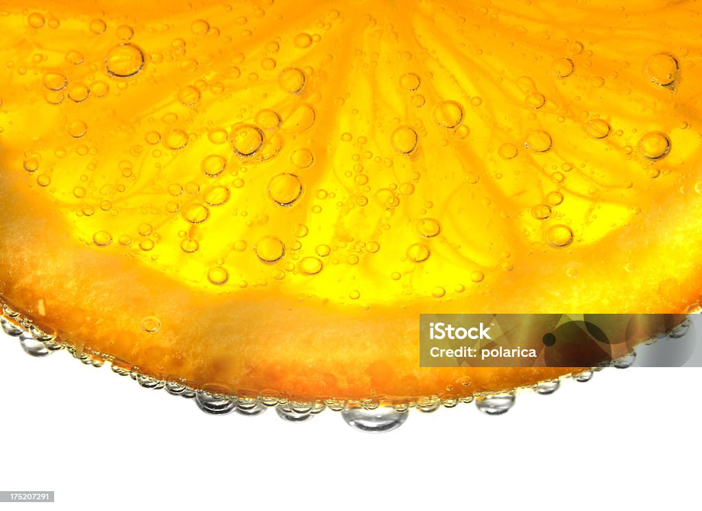 Fresh orange Waterdrops on an orange Orange - Fruit Stock Photo