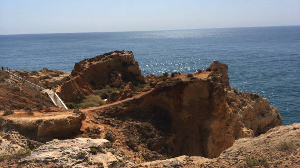 istock Rocky coastline near Carvoeiro 1752073287