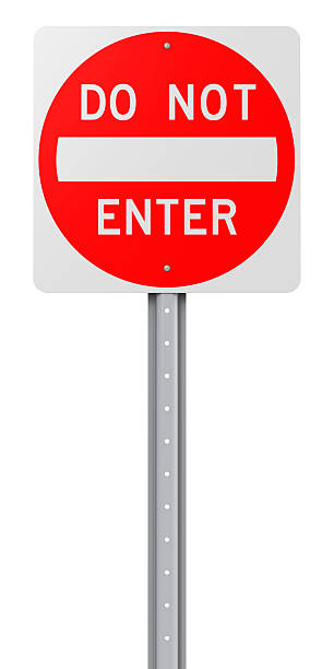 istock do not enter traffic road sign isolated on white 175207419