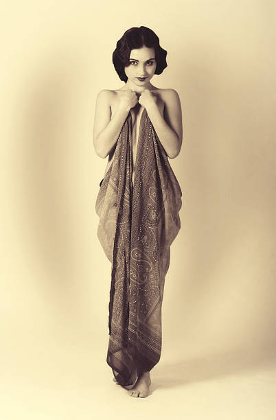 istock Art Deco style.Woman in Sari 175208451