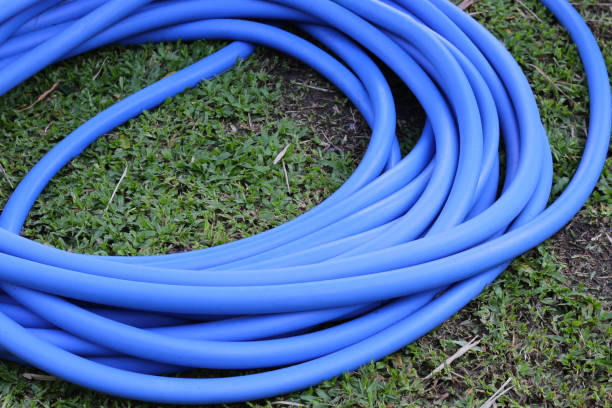 istock Garden hose for watering plants 1752084529