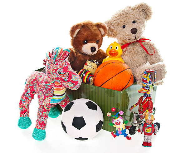 istock Donation Box with Teddy Bear, Balls and Toys 175208559