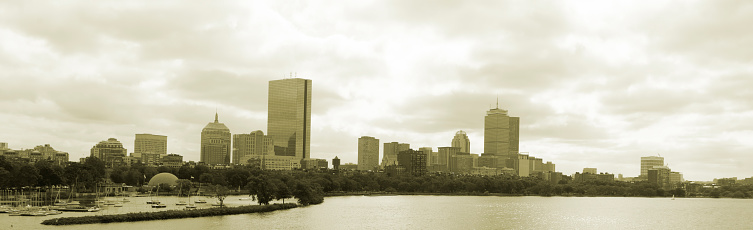 Boston skyline and marina.