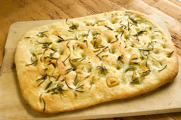 Homemade Focaccia stock photo