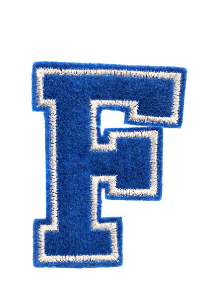 istock Varsity college letter F 175209244