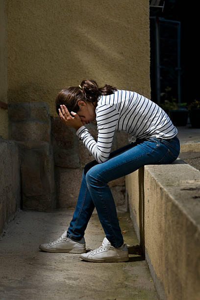 怒り - grief women selective focus outdoors ストックフォトと画像