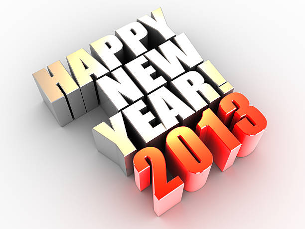 frohes neues jahr 2013 clipart - new years eve new years day 2013 holiday stock-fotos und bilder