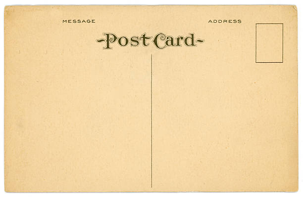 istock Retro Background Image of an Vintage Antique Postcard Back 175209574