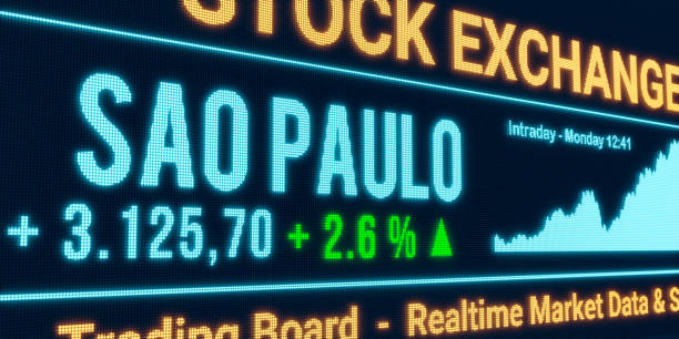 istock Sao Paulo stock market moving up. 1752096463