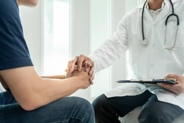 istock psychiatrist hold hand support each while discussing family issues. doctor encourages and empathy woman suffers depression. psychological, save divorce, Hand in hand together, trust, care 1752099893