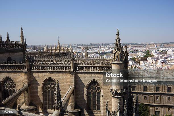 Seville Cathedral In Andalucia Spain Stock Photo - Download Image Now - Aerial View, Andalusia, Architectural Feature