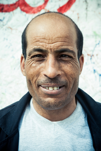 Portrait of a Tunisian man. 