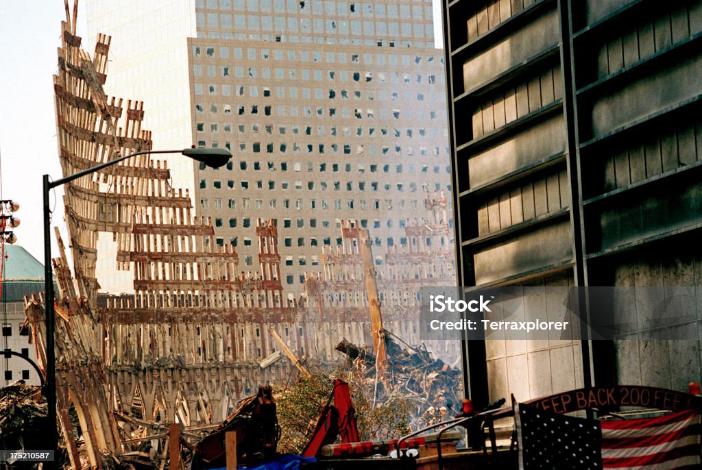 World Trade Center Gravat - Photo de Attentat du 11 septembre 2001 libre de droits