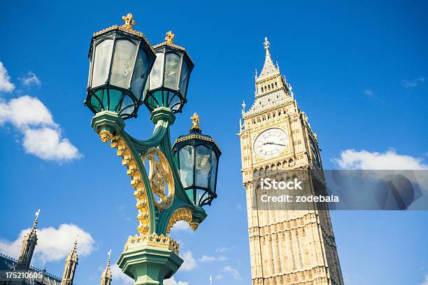 London Big Ben Und Street Lampe Uk Wahrzeichen Stockfoto und mehr Bilder von Alt - Alt, Altertümlich, Antiquität