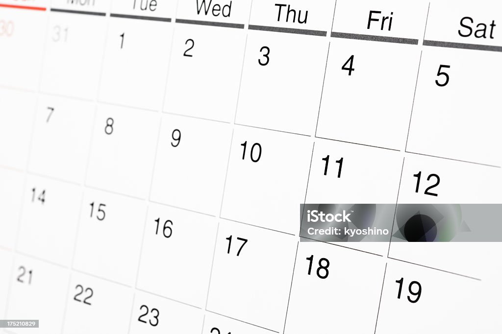クローズアップのカレンダー - アウ�トフォーカスのロイヤリティフリーストックフォト